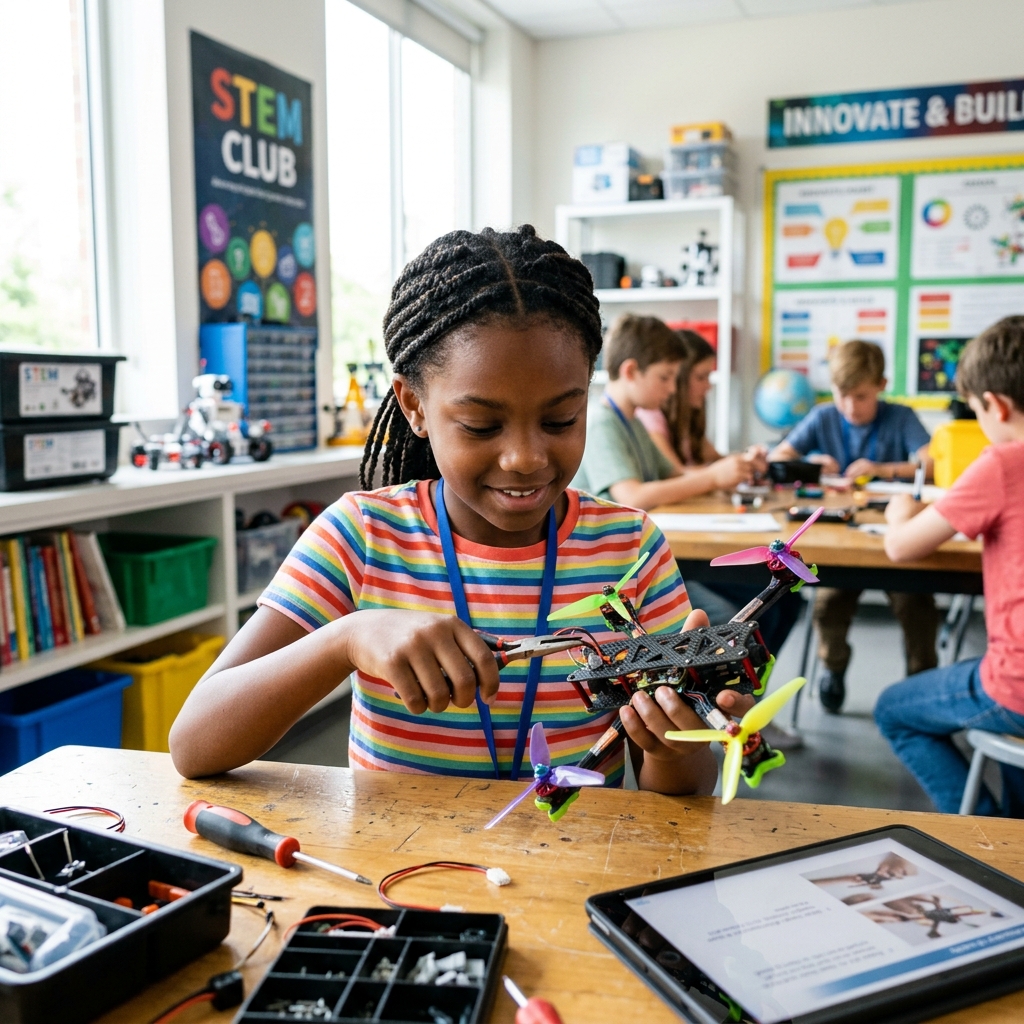 STEM Robotics Student